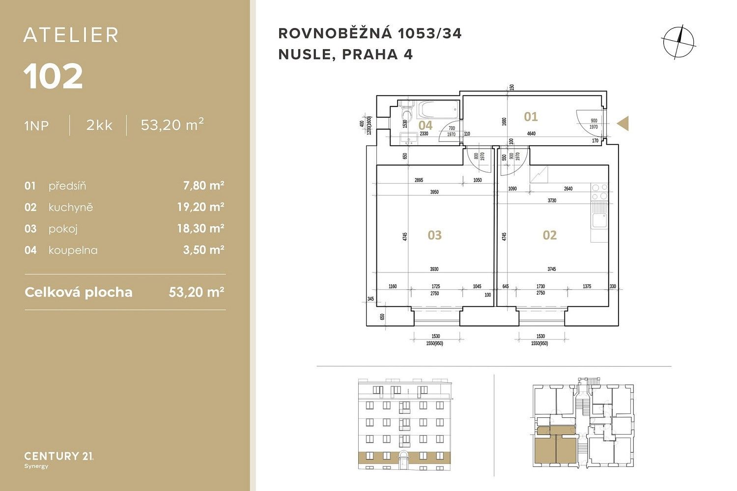 Prodej byt 2+kk - Praha - Nusle, okres Praha 4, Hlavní město Praha, 53 m² - 5
