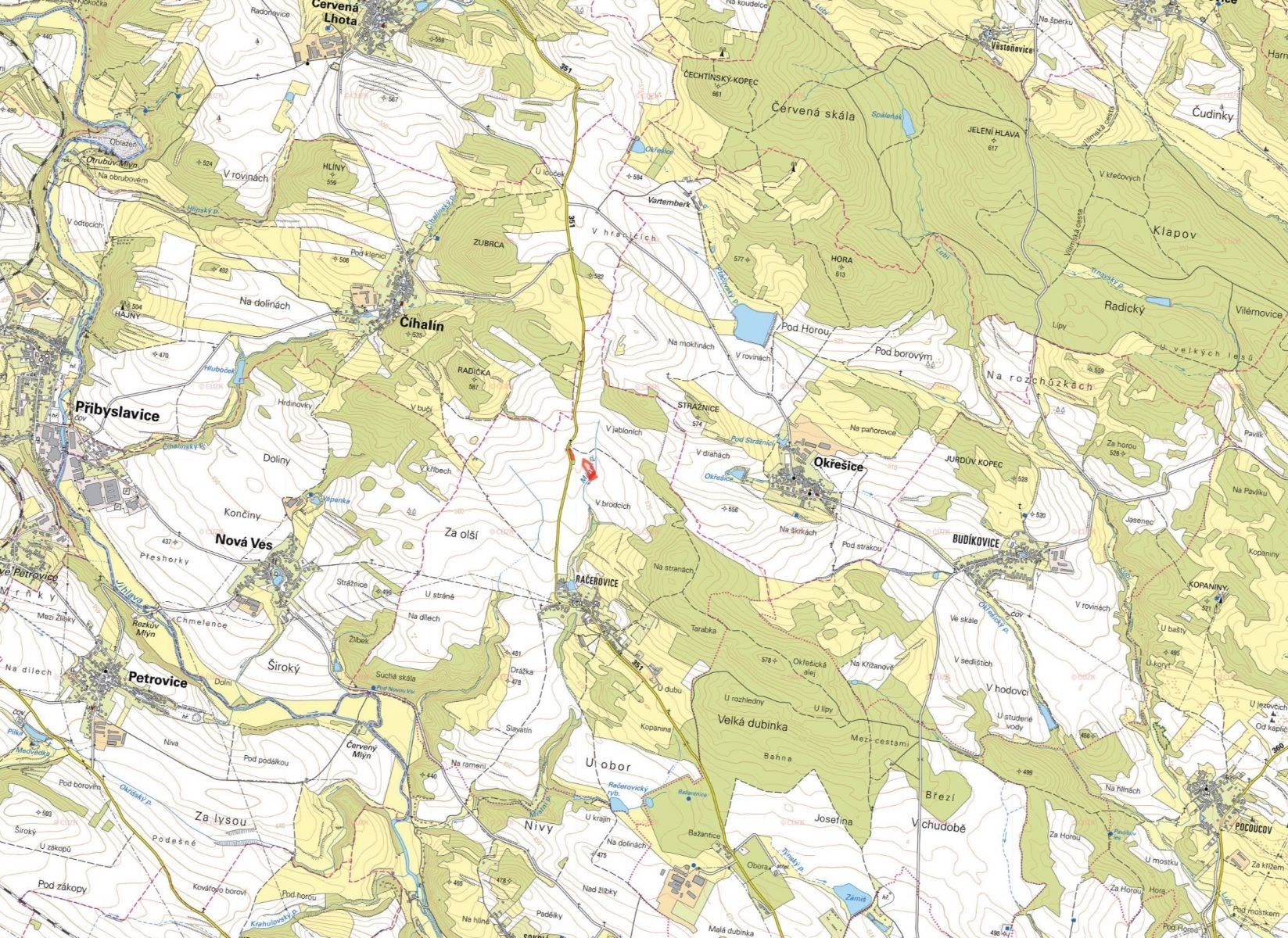 Prodej zemědělský pozemek - Račerovice, Třebíč