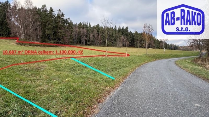 Zemědělský pozemek, 10 687 m²