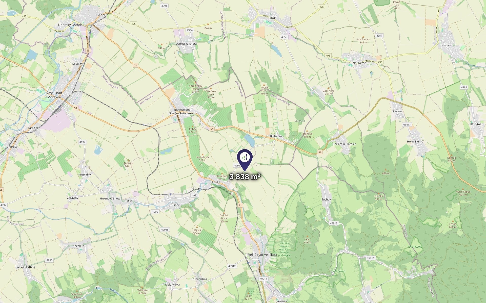 Zemědělský pozemek · Velká nad Veličkou - 3