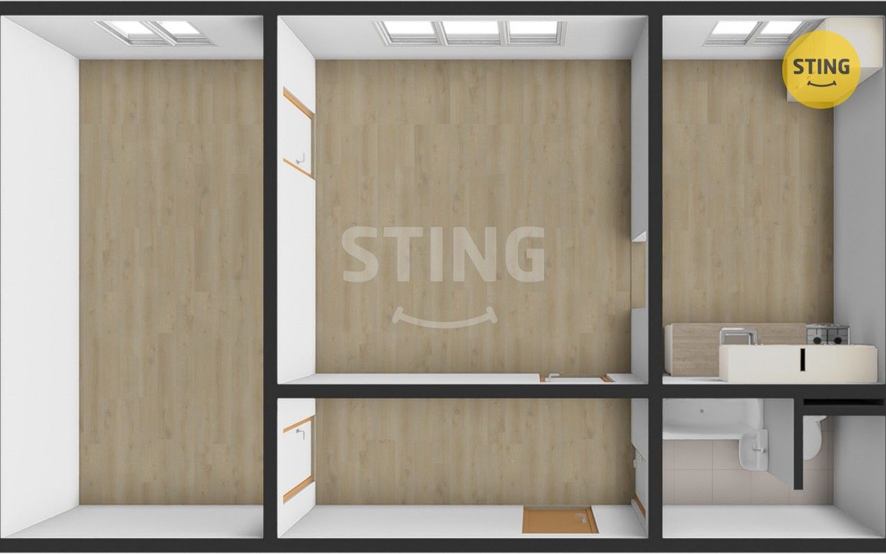 Byt 2+1 · 43 m² · Světlá, Světlá Hora - 3