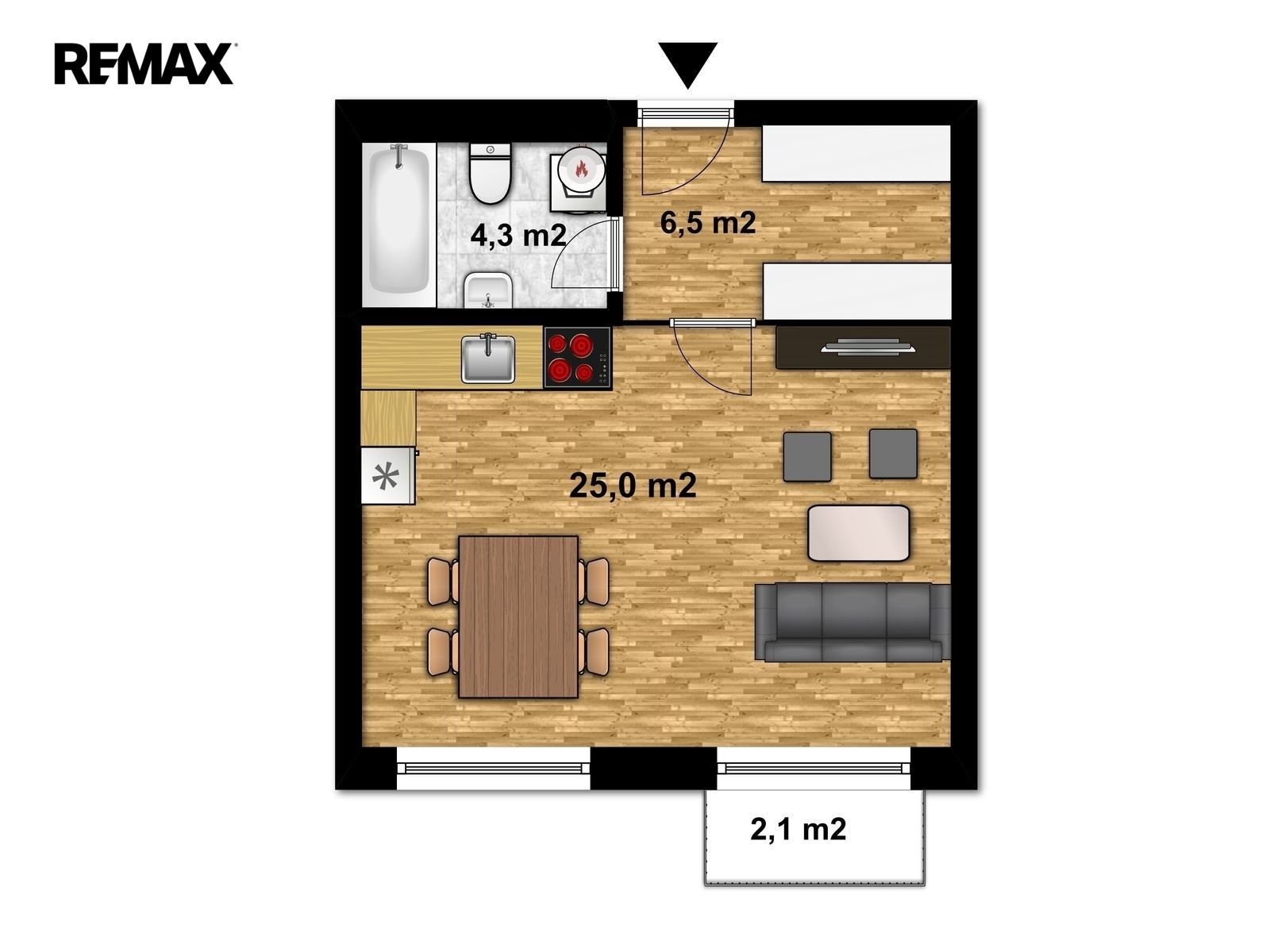 Byt 1+kk · 36 m² · V Zákoutí, Kutná Hora Karlov - 2