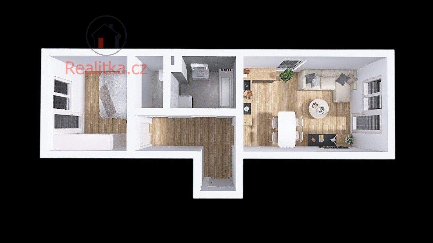 Byt 2+kk · 58 m² · Vlasákova 2869, Mělník - 4