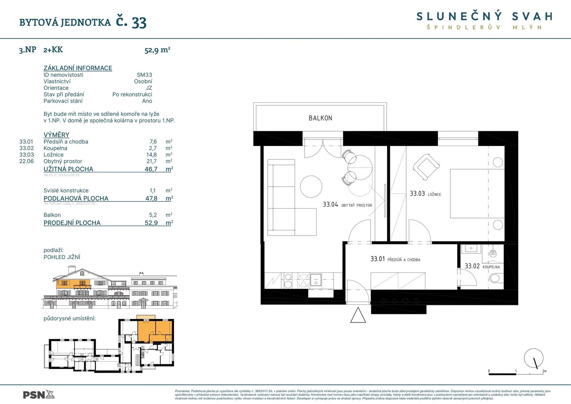 Prodej ubytovací zařízení - Bedřichov, Špindlerův Mlýn, 47 m²
