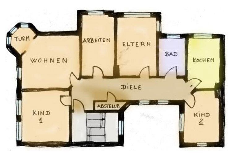 5+1, Charlottenstraße 7, , Durynsko, 125 m² - 1