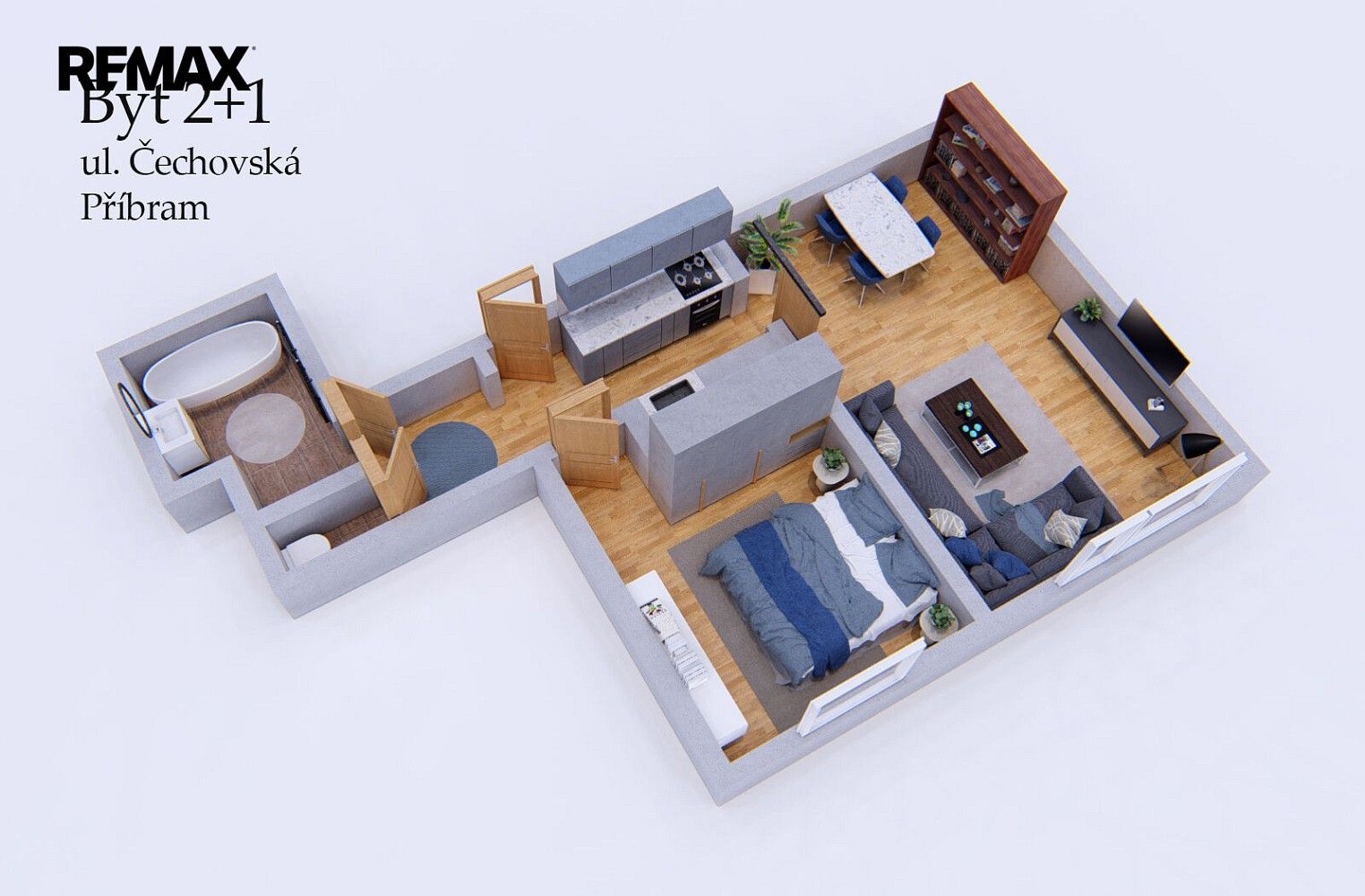 Byt 2+kk · 44 m² · Příbram - Příbram VIII, Středočeský kraj - 4