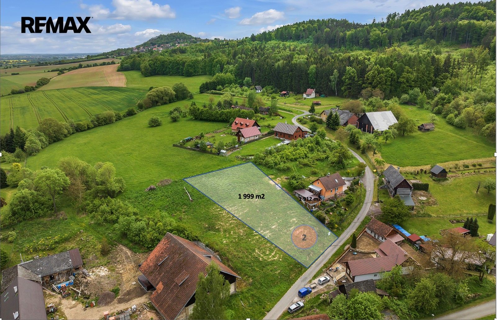 Pozemky pro bydlení, Podhradí, 1 999 m² - 1