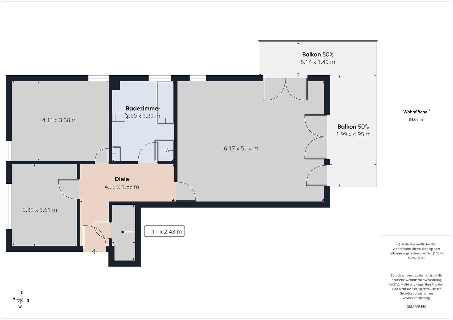 3+1, Wiesenweg 2, , Bavorsko, 85 m² - 2