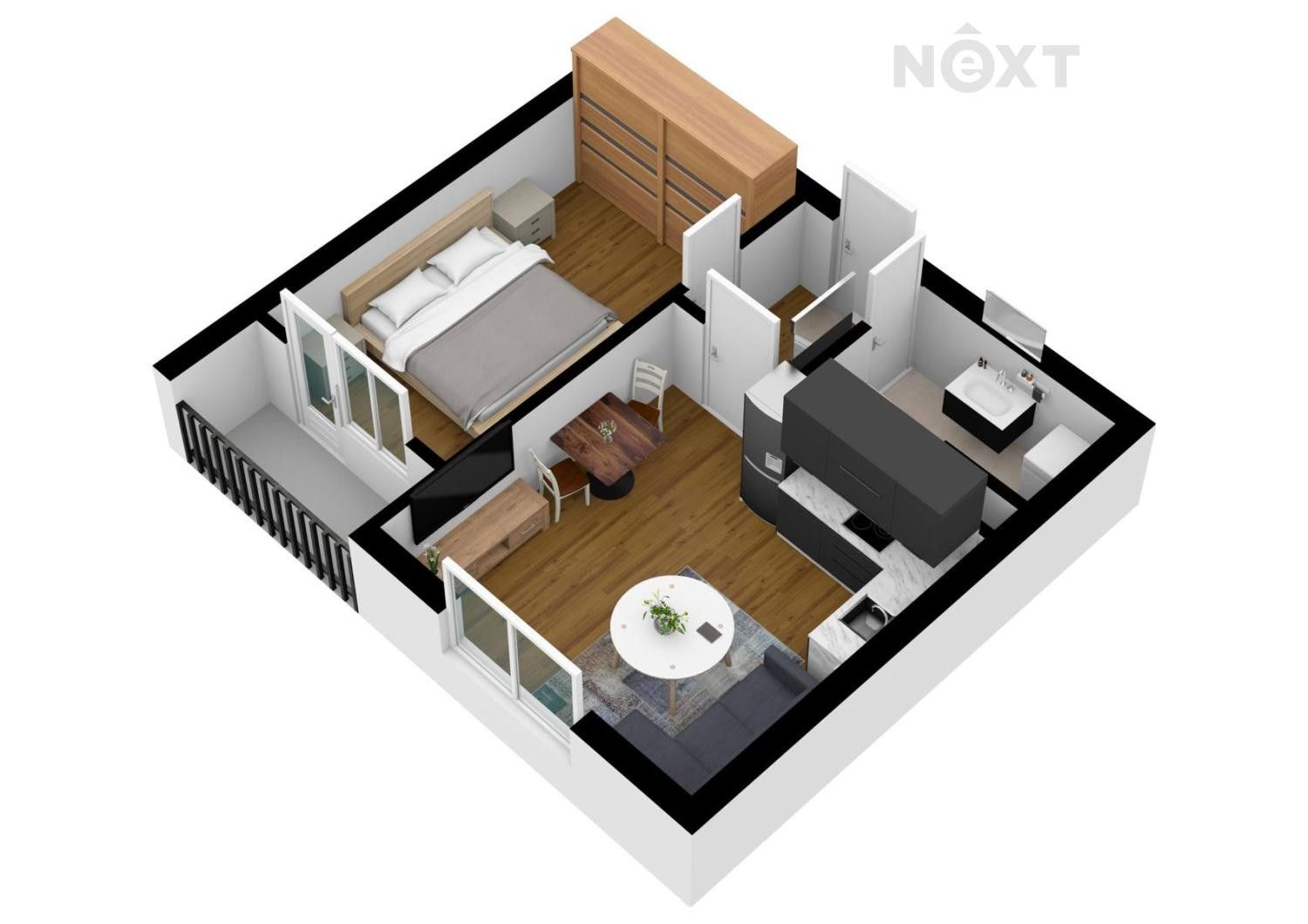 2+kk, Lomená, Česká Lípa, 42 m²