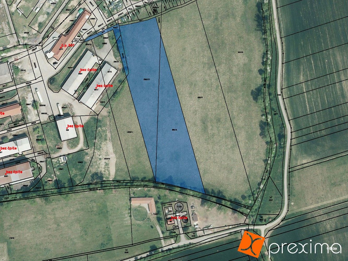 Komerční pozemky, Letonice, okres Vyškov - 1