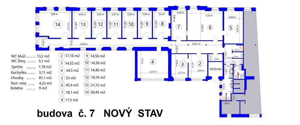 Pronájem kancelář - Josefův Důl, 390 m²