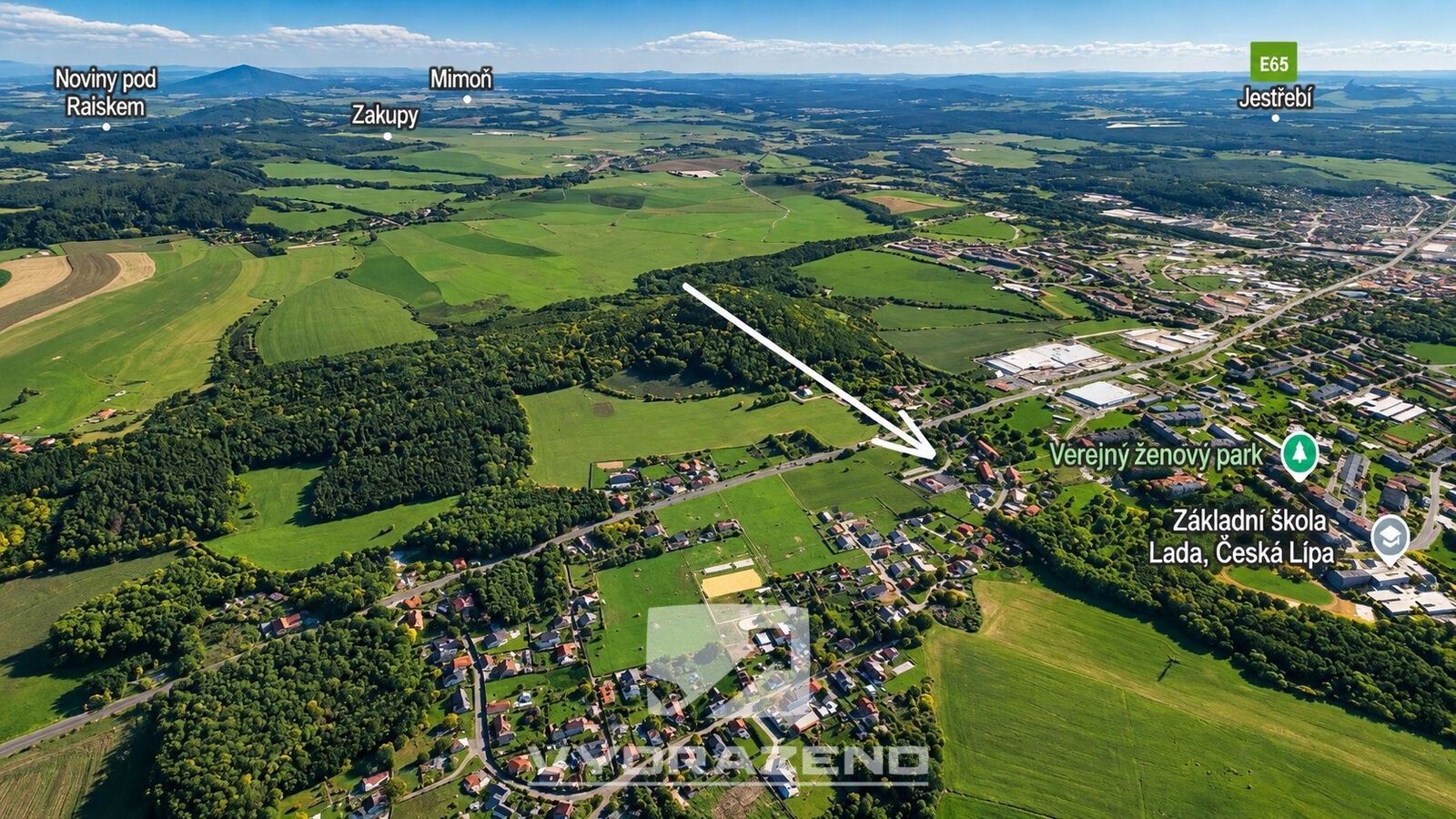 Zemědělské pozemky, Lada, Česká Lípa, 1 517 m² - 1