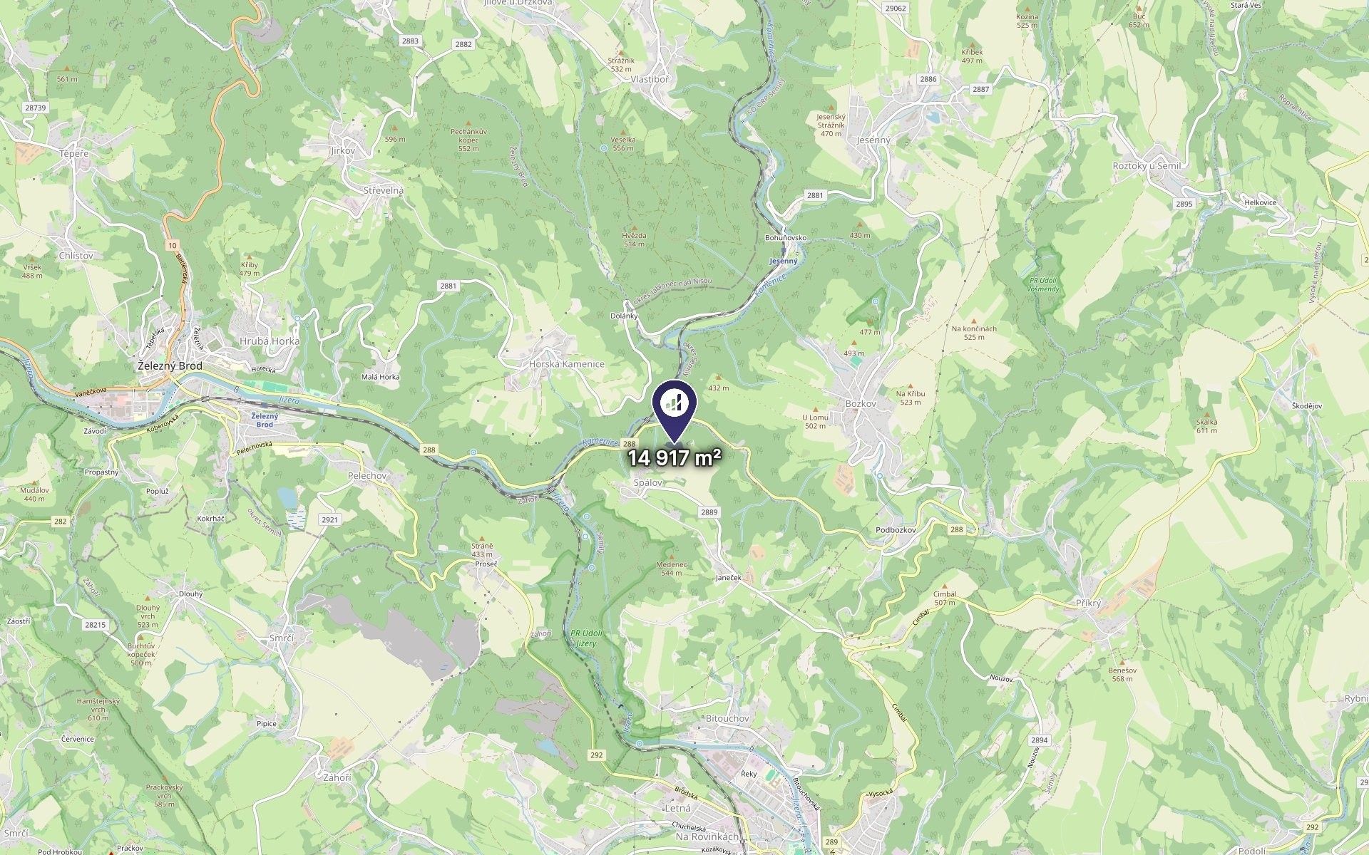 Zahrada · 4 972 m² · Semily - 3