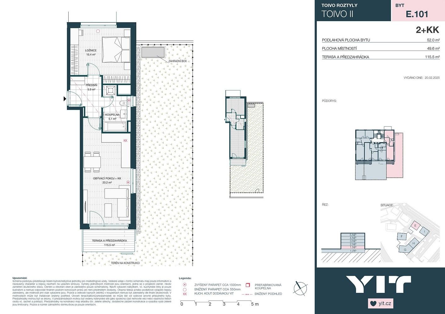 2+kk, Praha - Chodov, okres Praha 11, Hlavní město Praha, 50 m² - 2