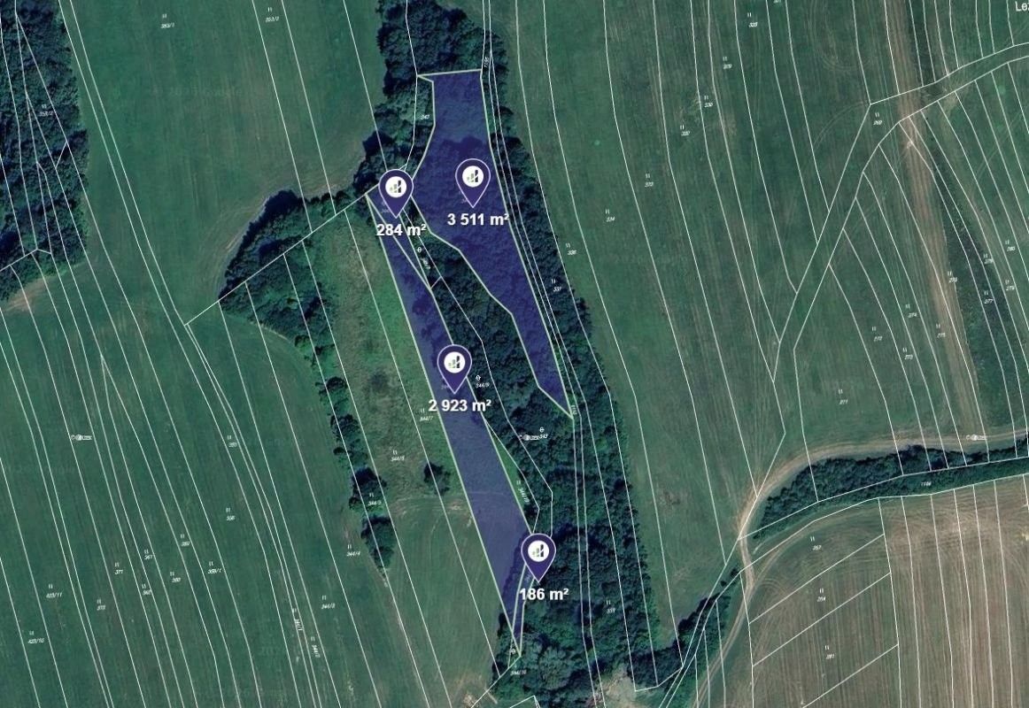 Louky, Podolí, 4 315 m²