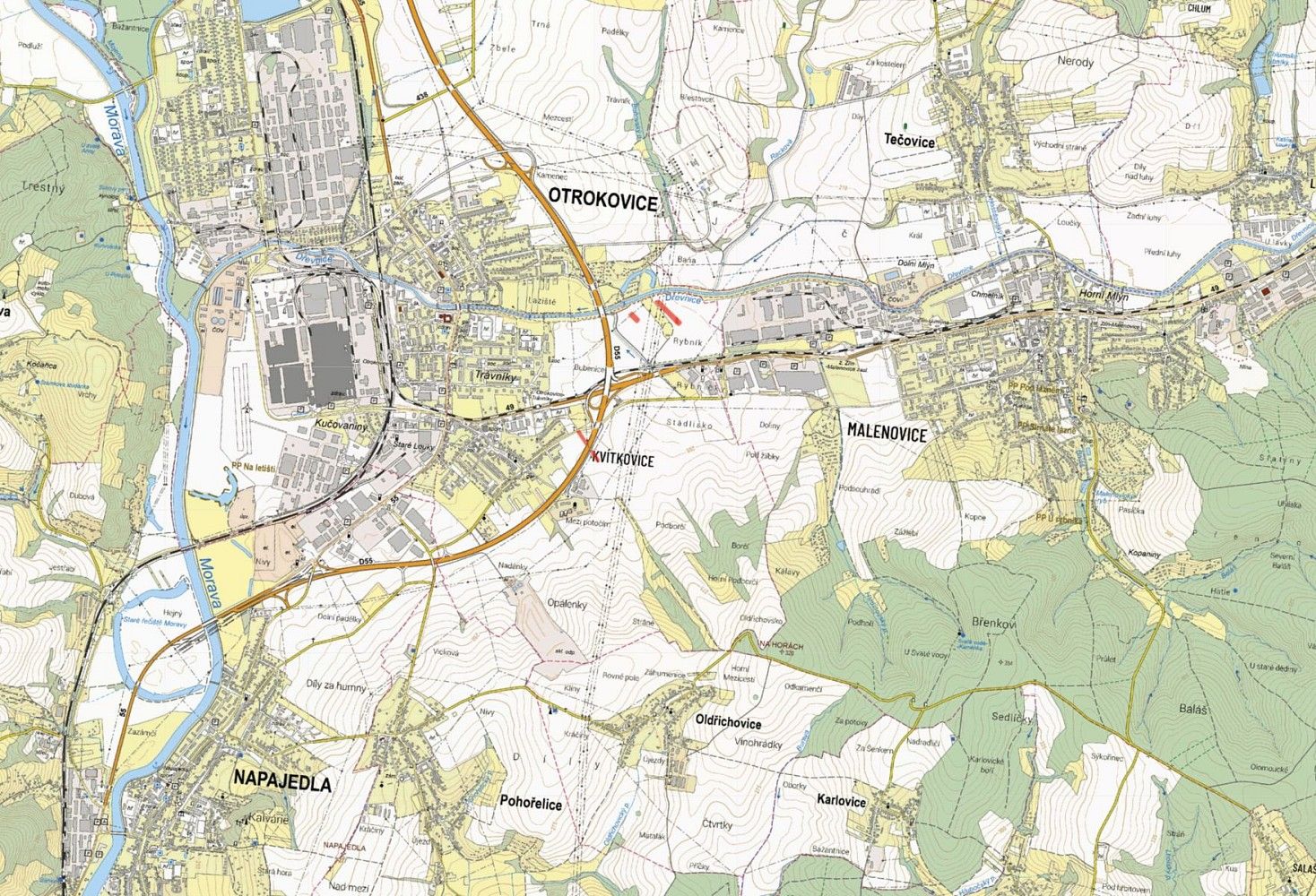 Zemědělský pozemek · Otrokovice - Kvítkovice, okres Zlín, Zlínský kraj - 3