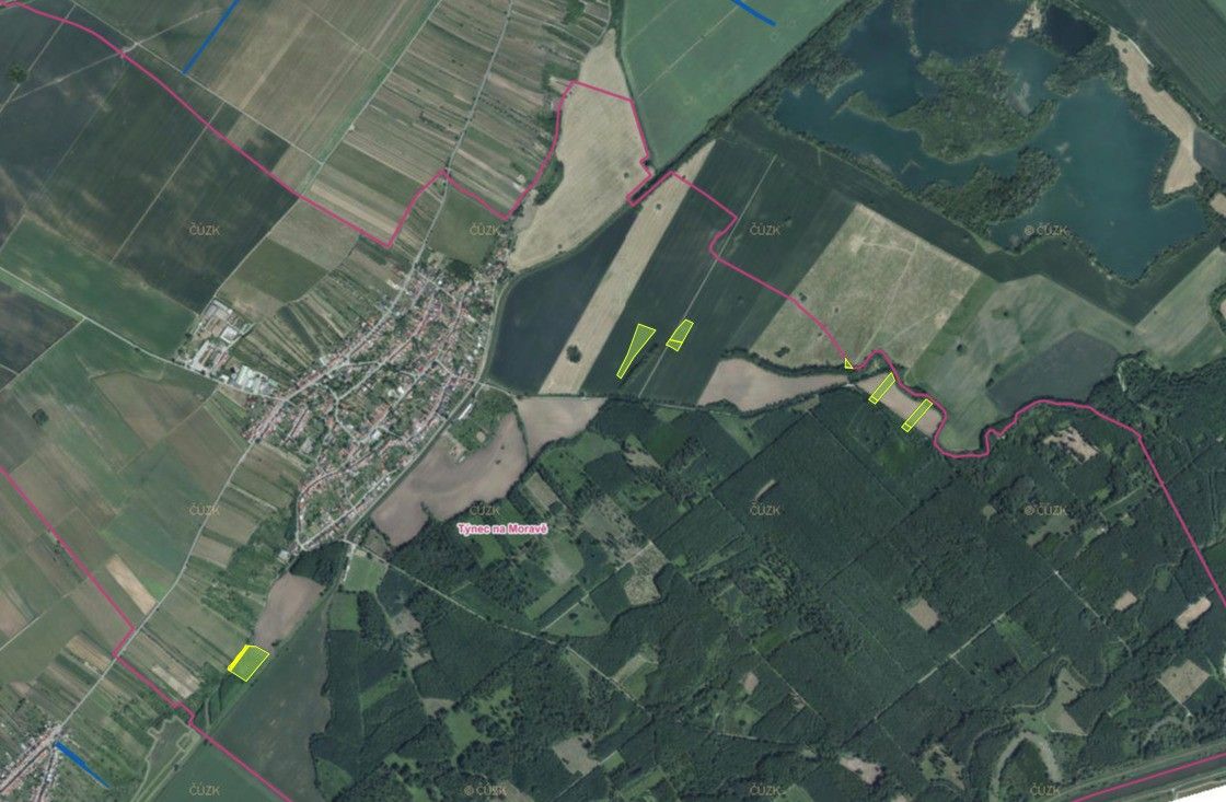 Zemědělské pozemky, Týnec u Břeclavě, 691 54, 27 684 m²