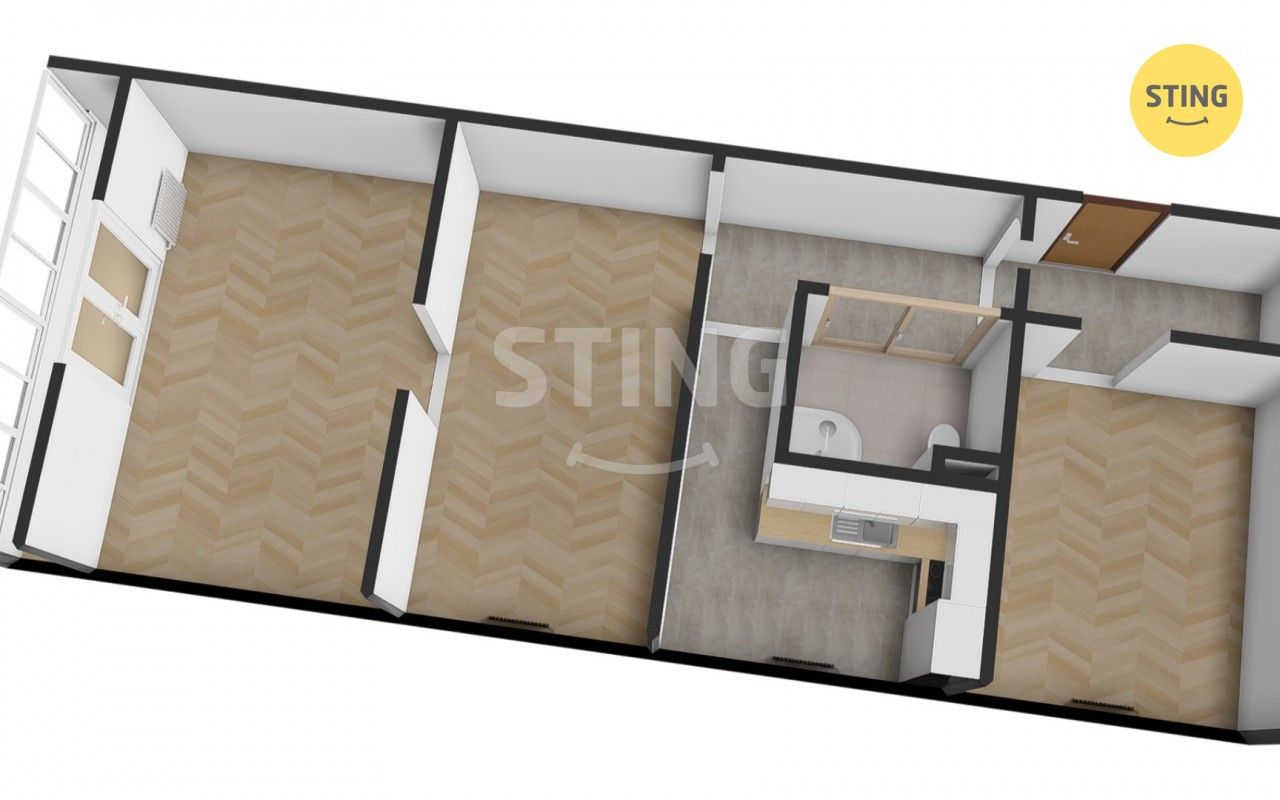Byt 3+1 · 69 m² · Vietnamská, Ostrava - 3