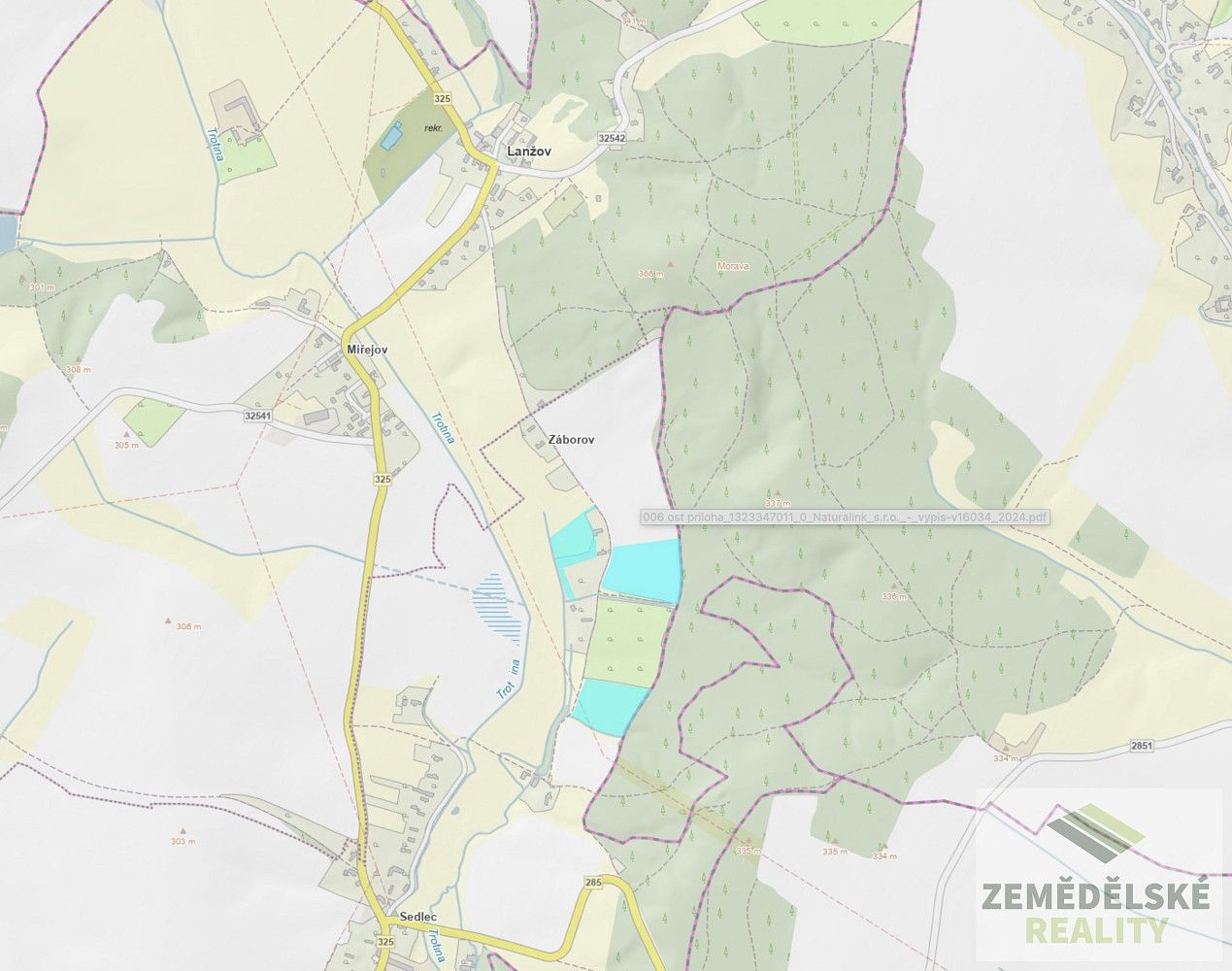 Zemědělský pozemek · Lanžov - Sedlec, okres Trutnov - 4