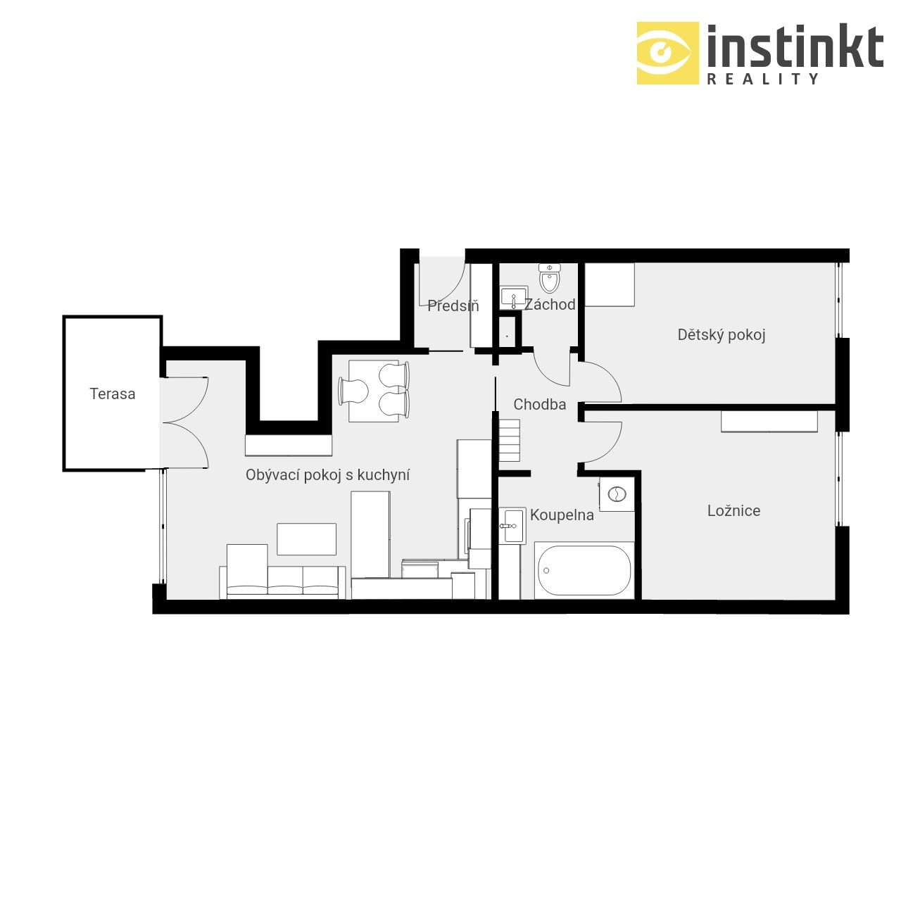 Pronájem byt 3+kk - Slezská, Praha, 67 m²