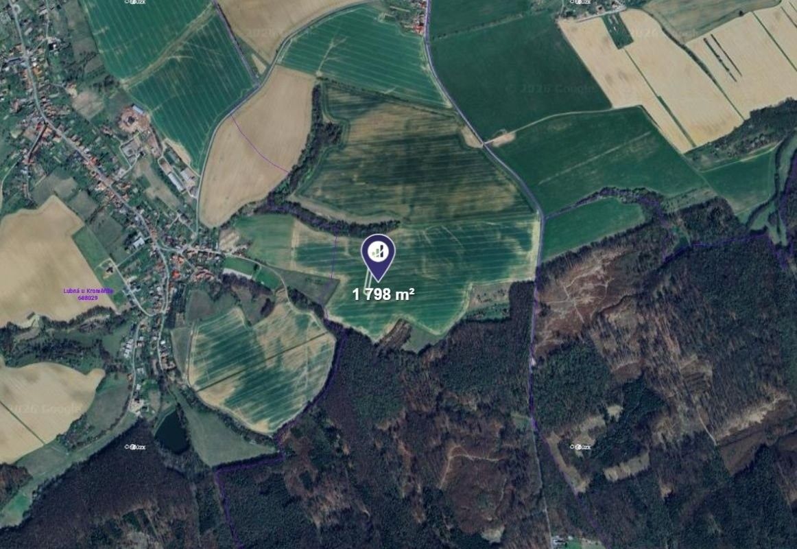 Zemědělské pozemky, Vrbka, 1 798 m² - 2