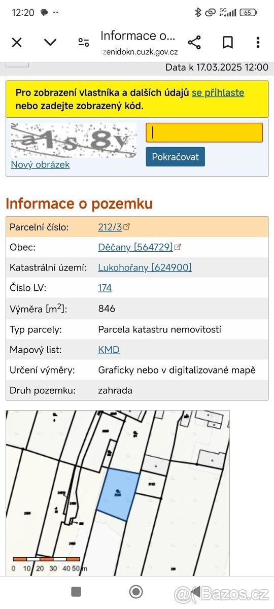 Pozemek pro bydlení