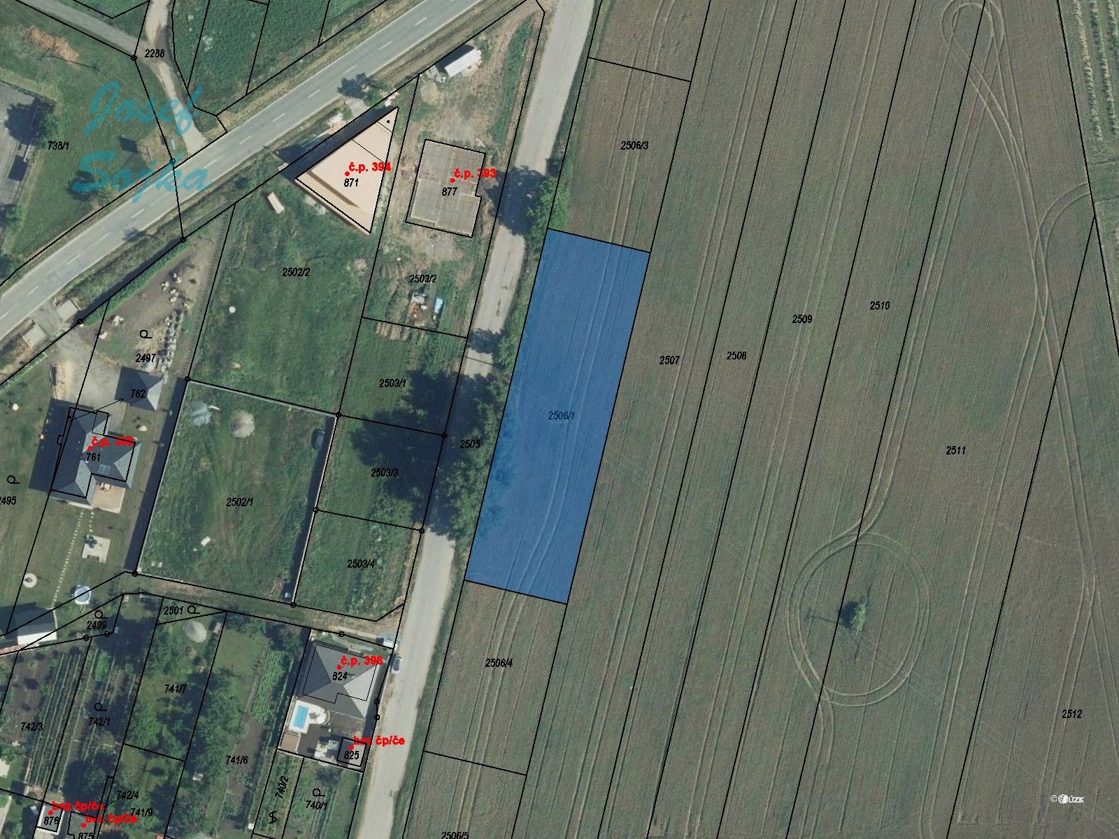 Pozemky pro bydlení, Strachotín, 1 749 m²