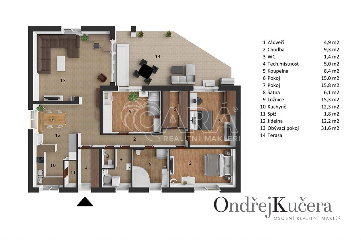 Prodej rodinný dům - K Jahodovce, Kostelec nad Labem, 140 m²