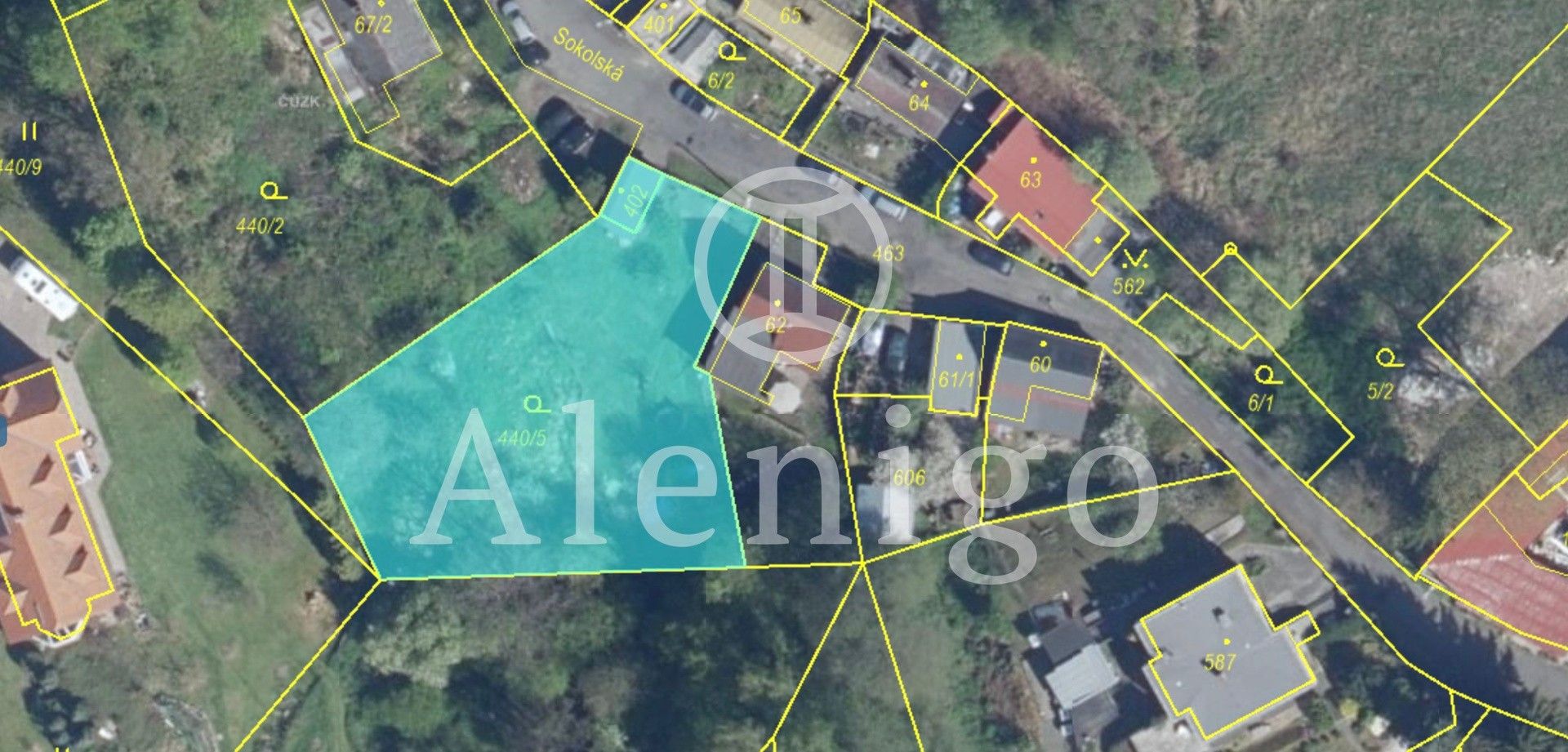 Prodej pozemek pro bydlení - Sokolská, Karlovy Vary, 1 151 m²