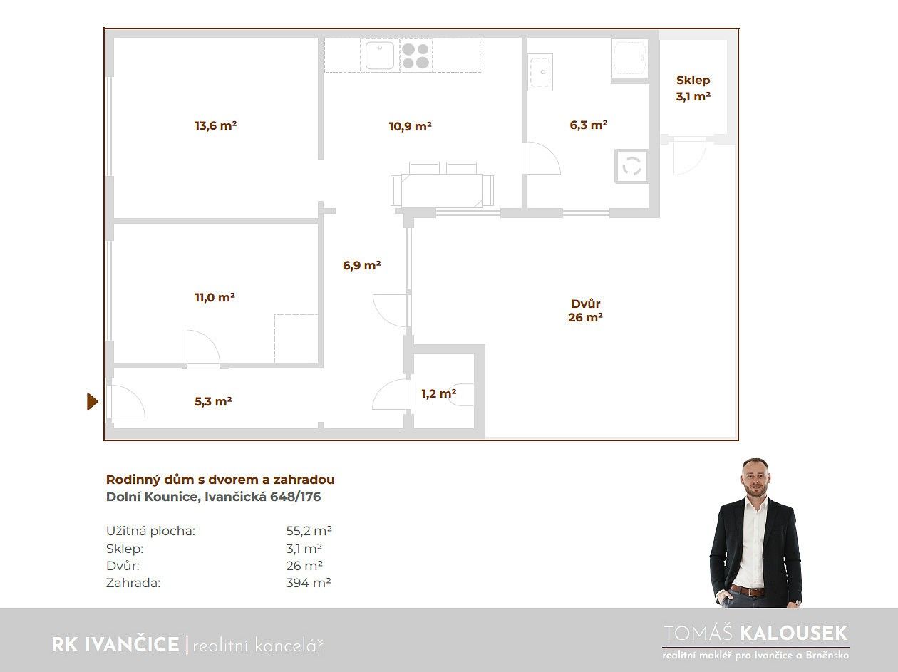 Rodinný dům · 55 m² · Ivančická, Dolní Kounice, okres Brno-venkov - 4