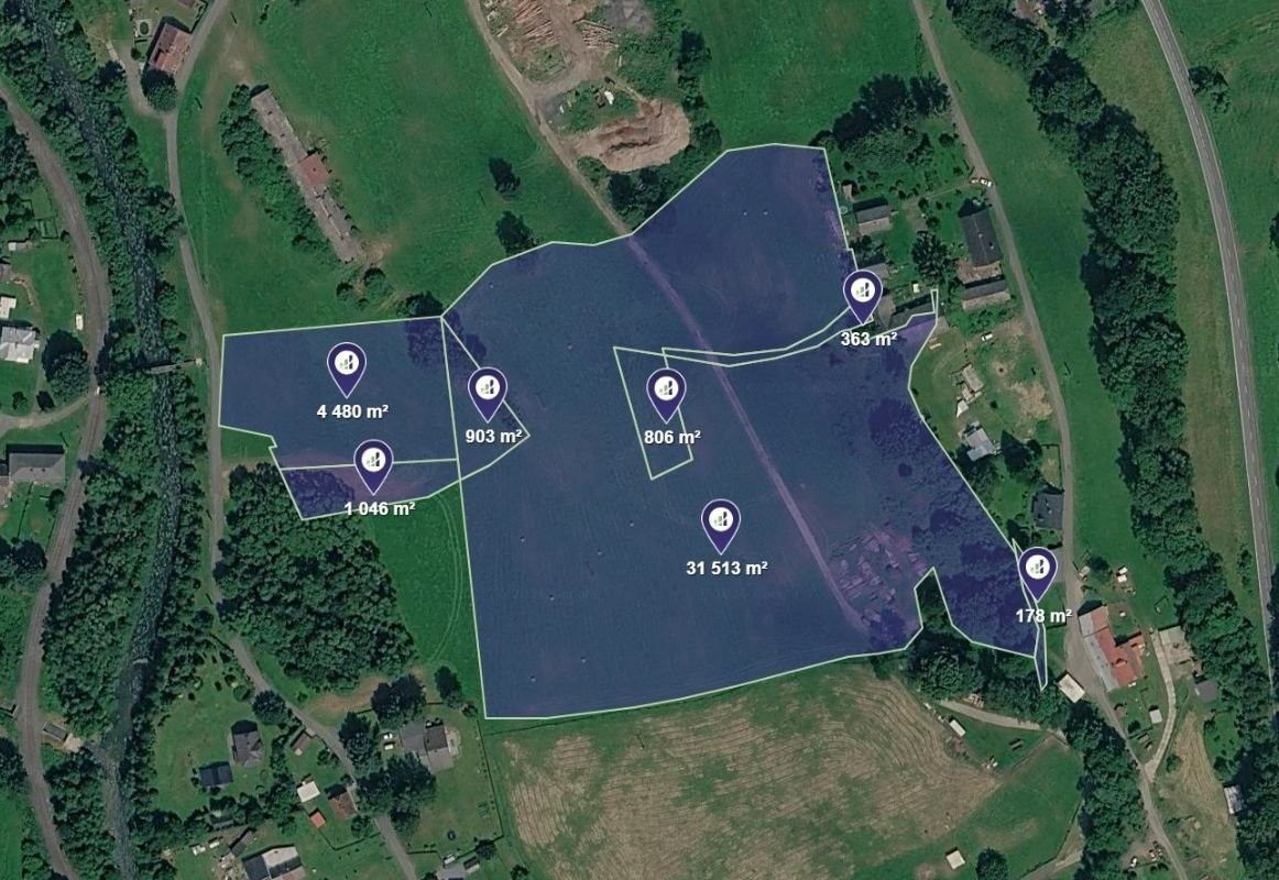 Pozemky pro bydlení, Široká Niva, 39 289 m² - 1