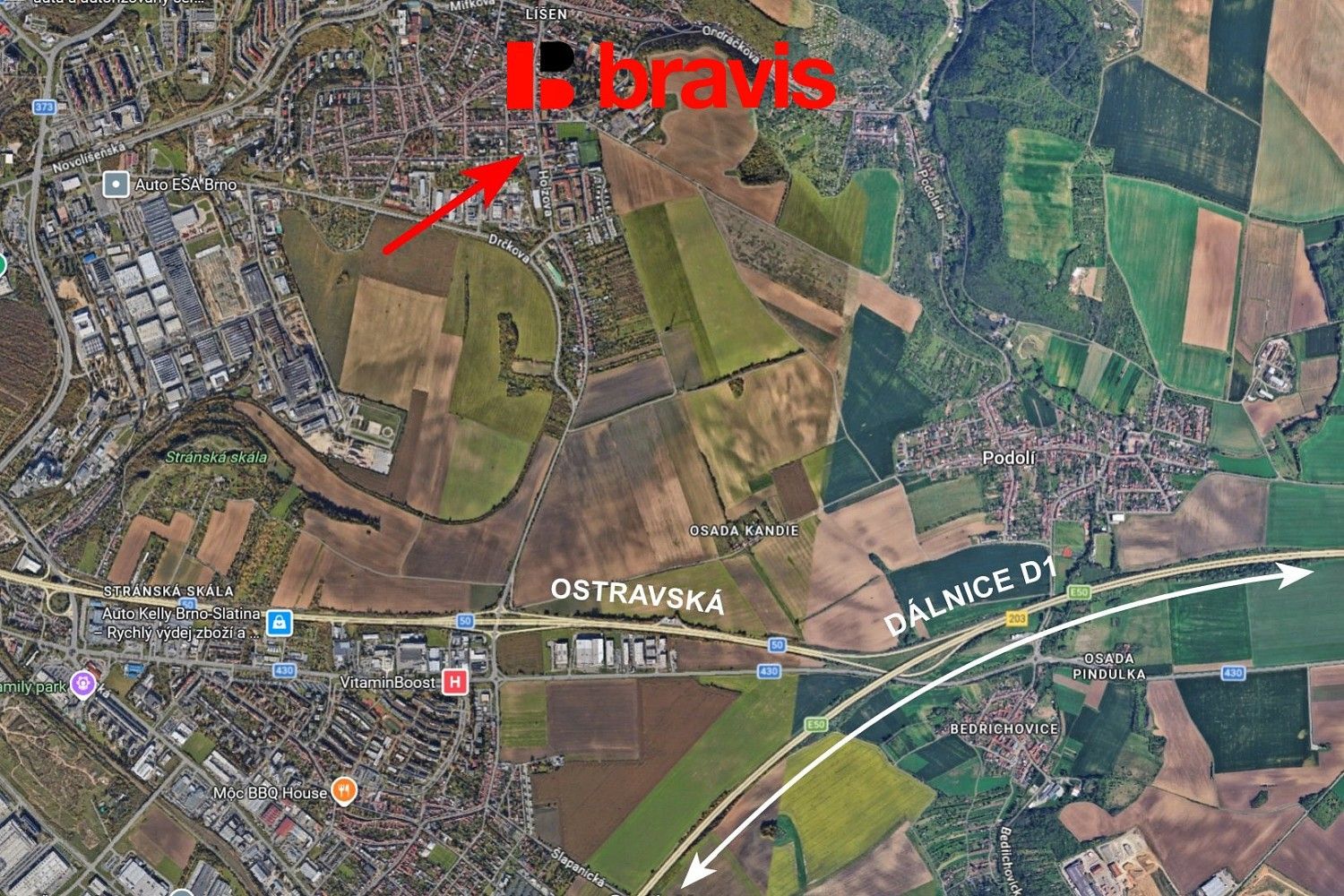 Pronájem komerční pozemek - Brno, okres Brno-město, Jihomoravský kraj - 5