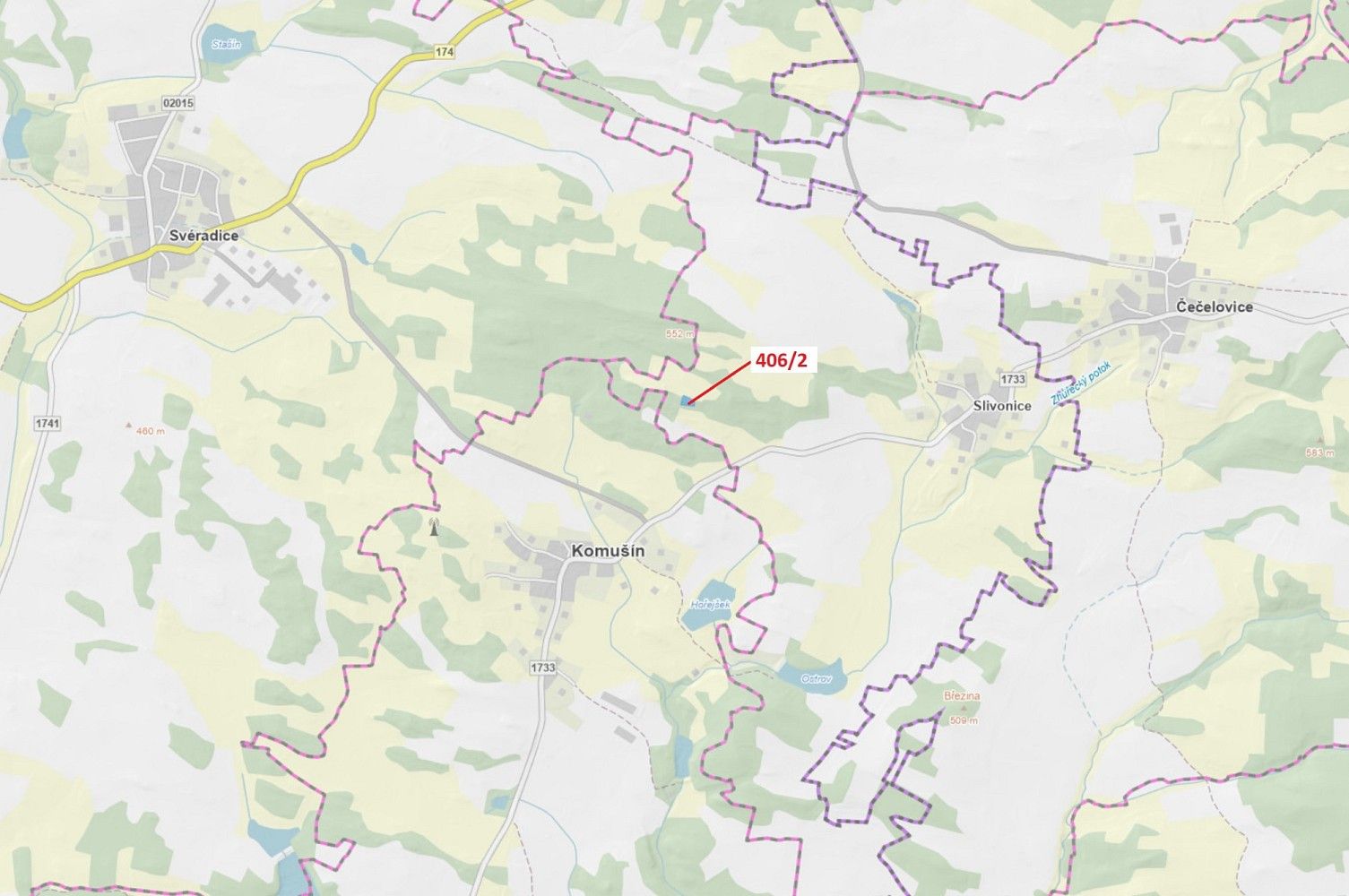 Les, 1 583 m²