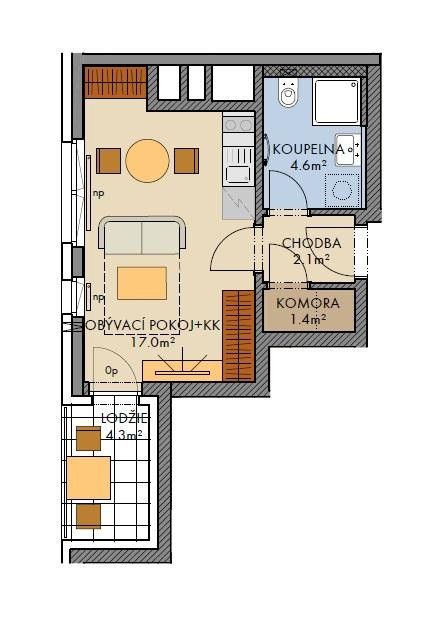 Prodej byt 1+kk - Praha, 161 00, 26 m²