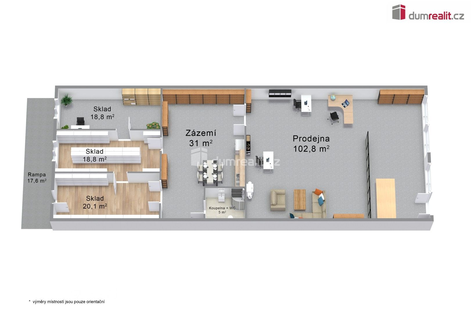 Prodej obchodní prostory - SNP, Ústí nad Labem, 191 m²
