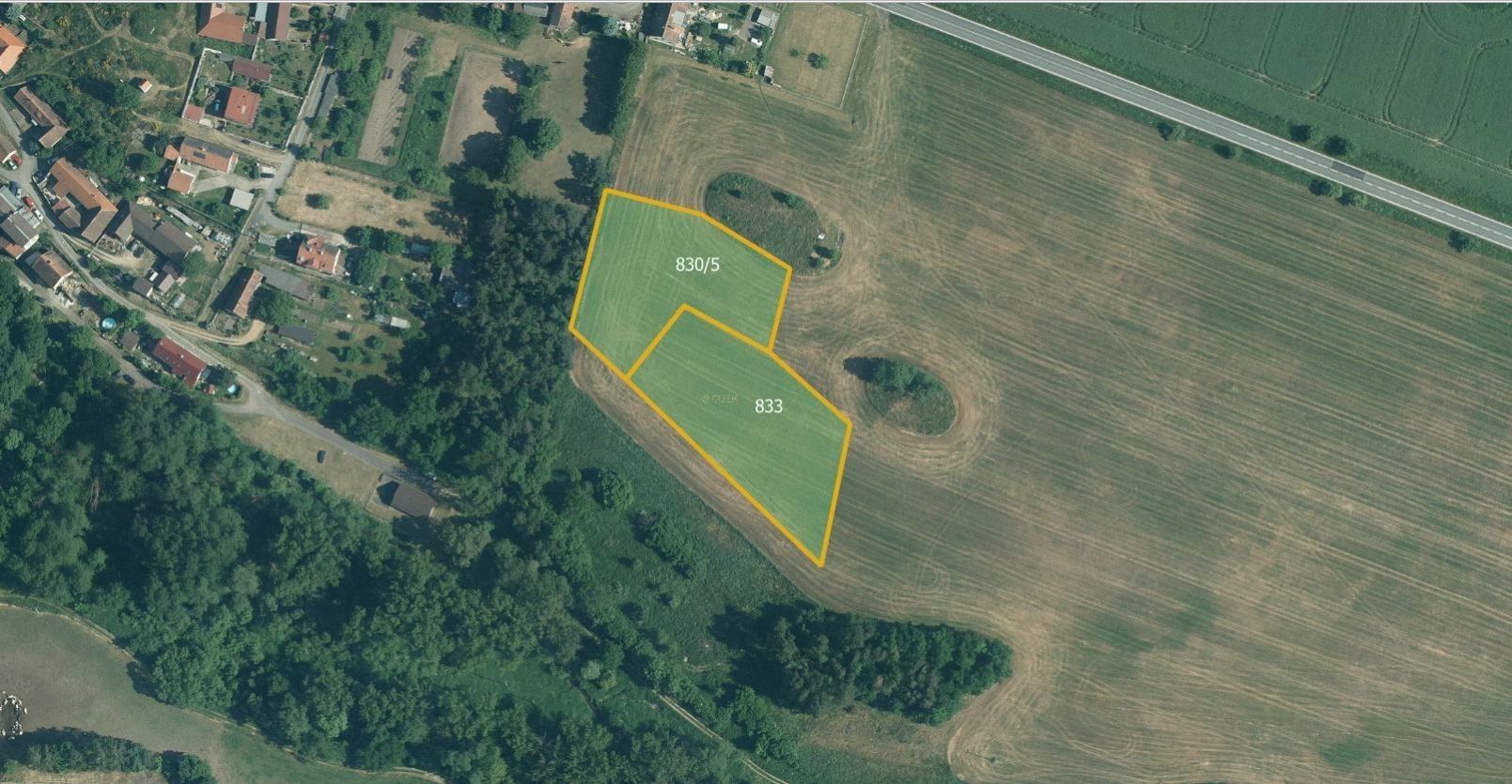 Zemědělské pozemky, Malý Bor