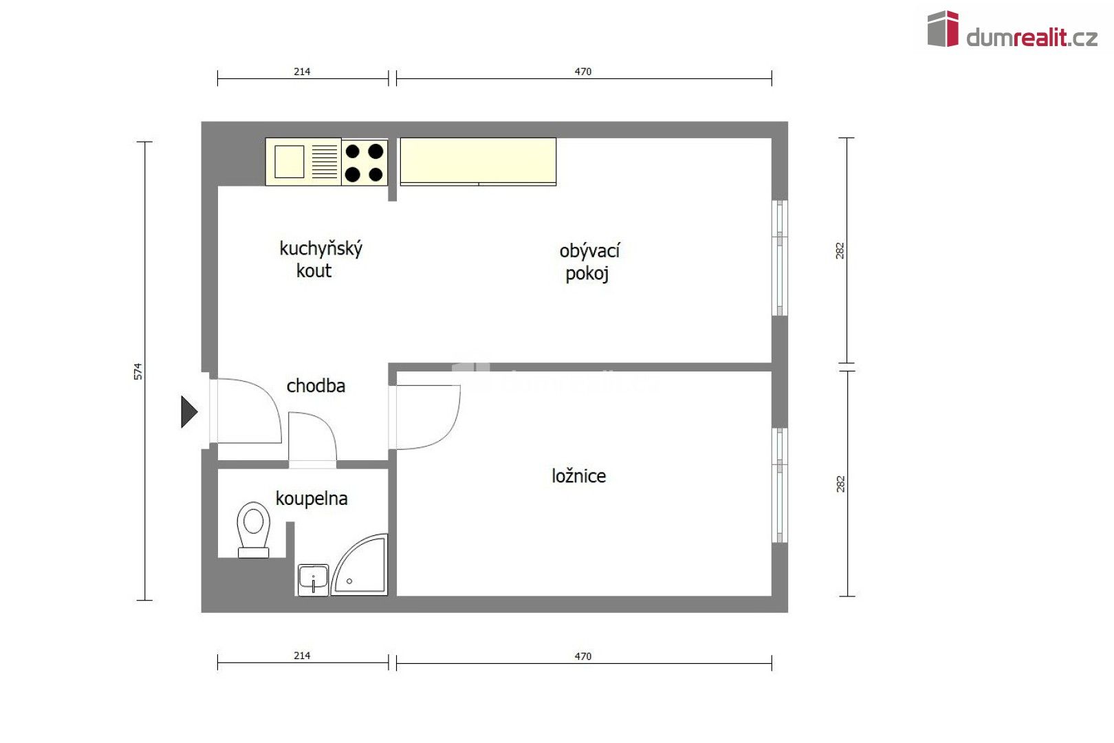 Byt 2+kk · 39 m² · Kojetická 1021, Neratovice - 4
