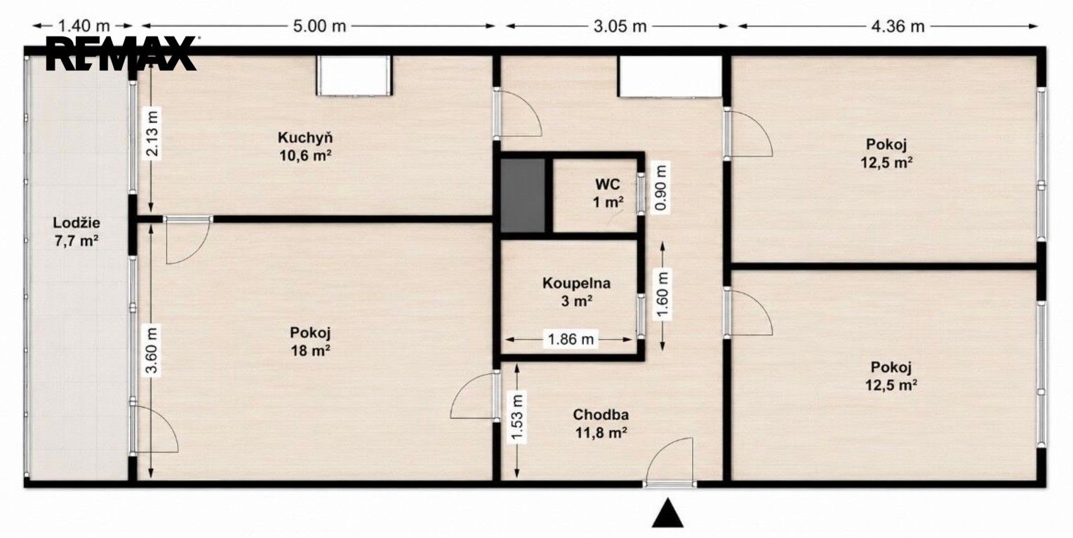 3+1, Borovanského 2216, Praha Stodůlky, 73 m² - 1