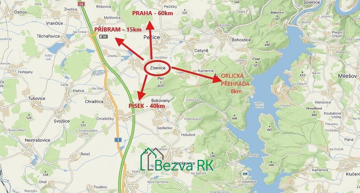 Pozemek pro bydlení · Zbenice, okres Příbram, Středočeský kraj - 4