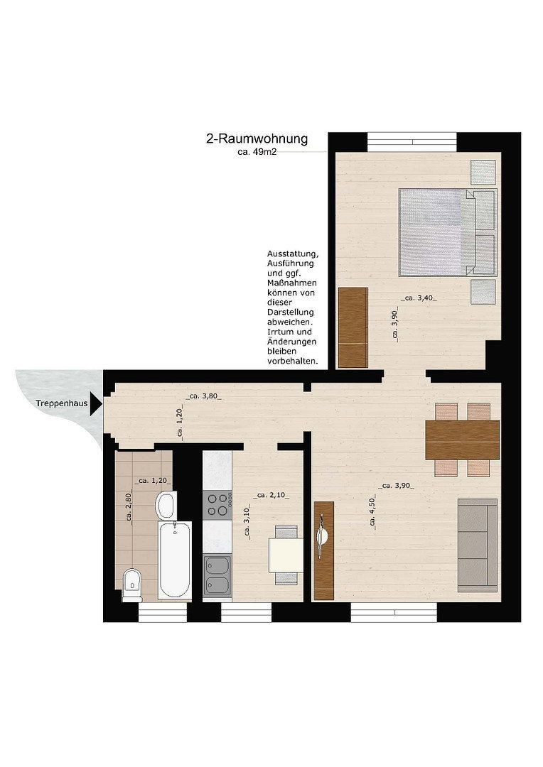 2+1, Amalienstraße 132 Dessau-Roßlau Dessau Sachsen-Anhalt 06844, 49 m² - 1