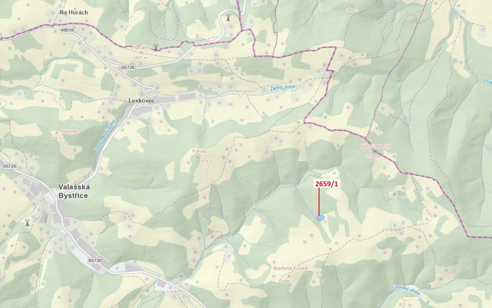 Prodej louka - Valašská Bystřice, okres Vsetín, Zlínský kraj - 1