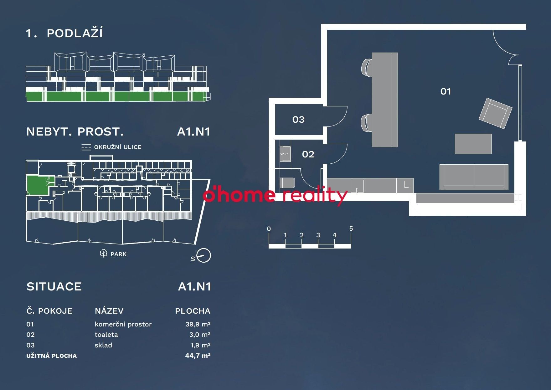Prodej obchodní prostory - Okružní  , Olomouc, 45 m² - 5