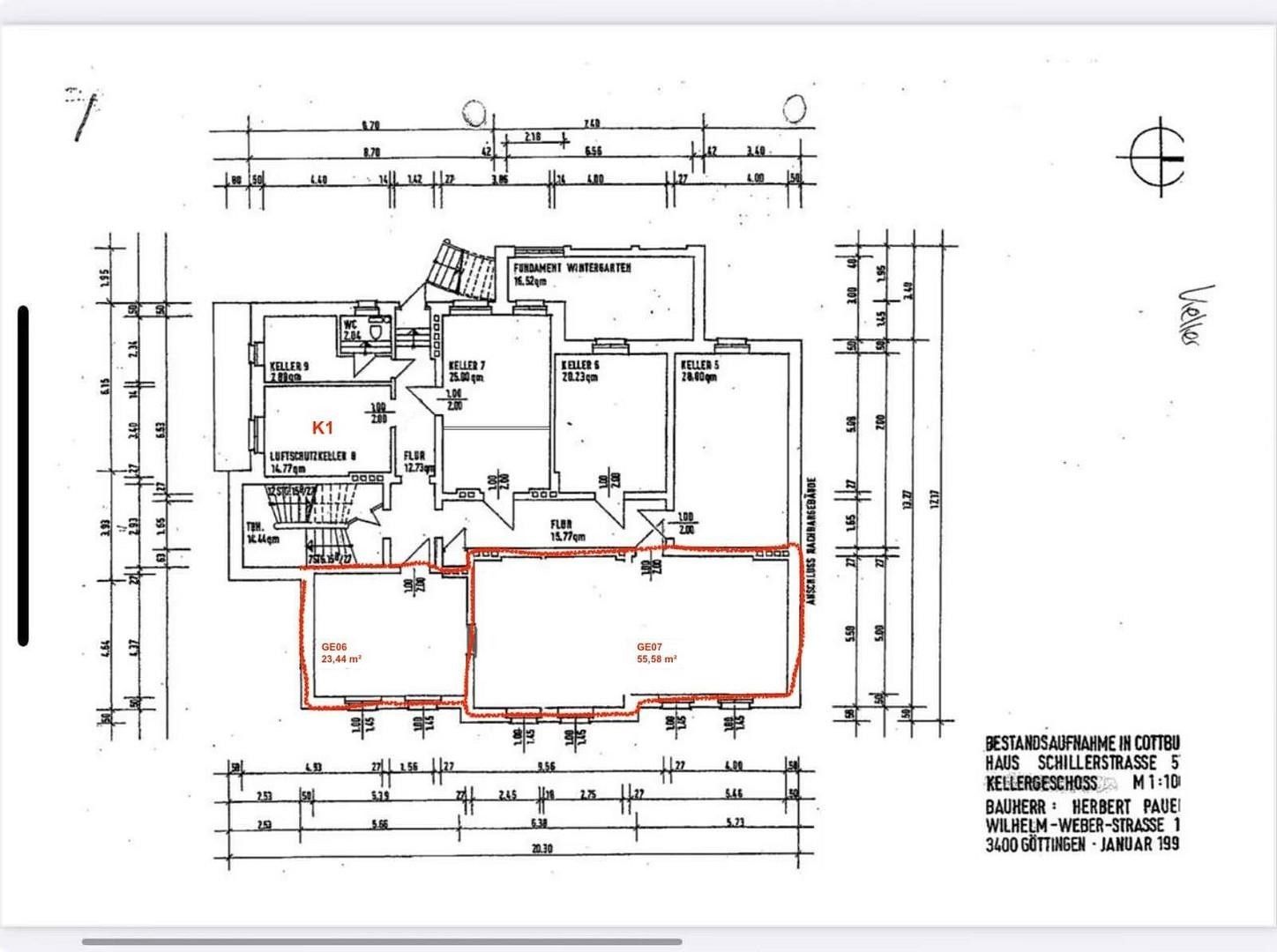 Kanceláře, Schillerstraße 55 Cottbus Cottbus Brandenburg 03046, 69 m² - 1