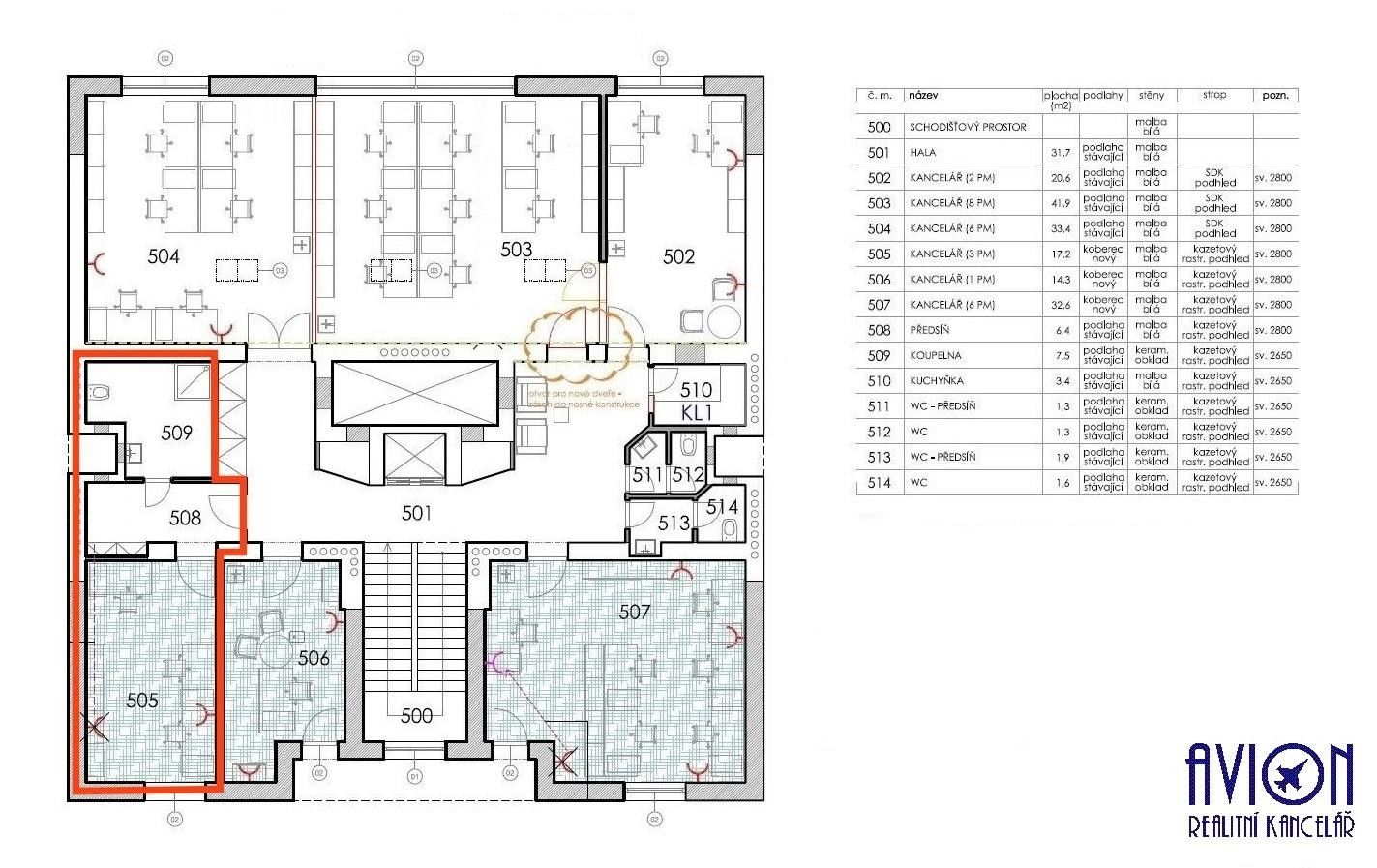 Kancelář · 31 m² · Bozděchova, Praha - 3