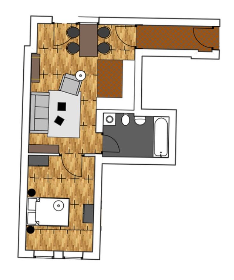 2+1, Marienstr. 26, , Sasko, 48 m² - 1