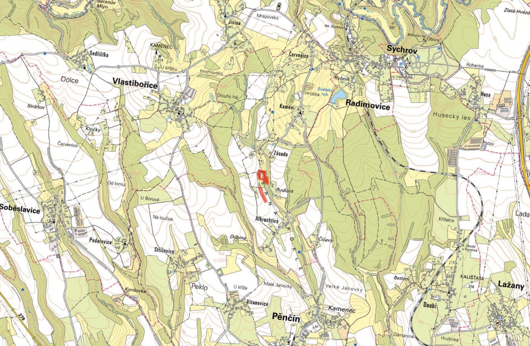 Prodej louka - Kamení, Pěnčín