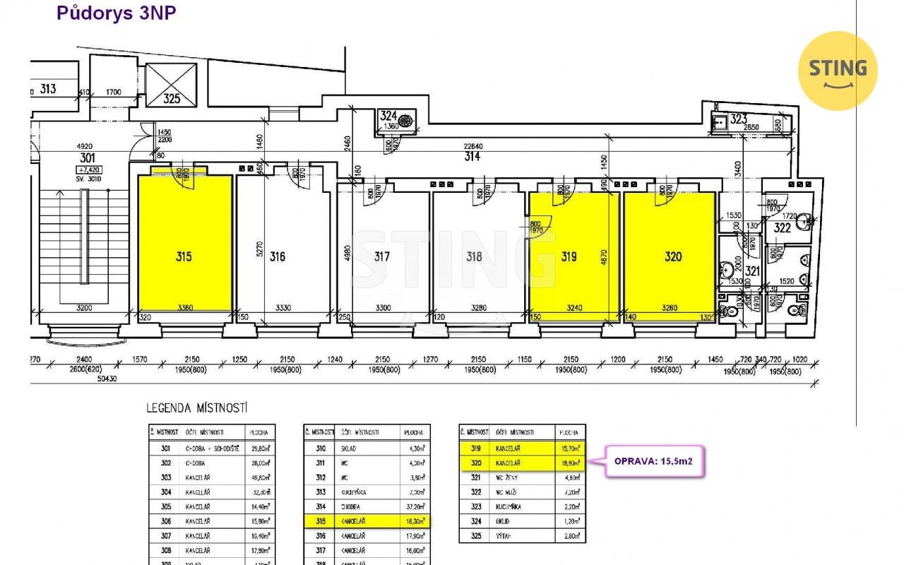 Pronájem kancelář - Jírovcova, České Budějovice, 18 m² - 5
