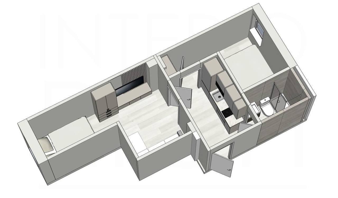 3+kk, Na Jarově, Praha, 26 m²