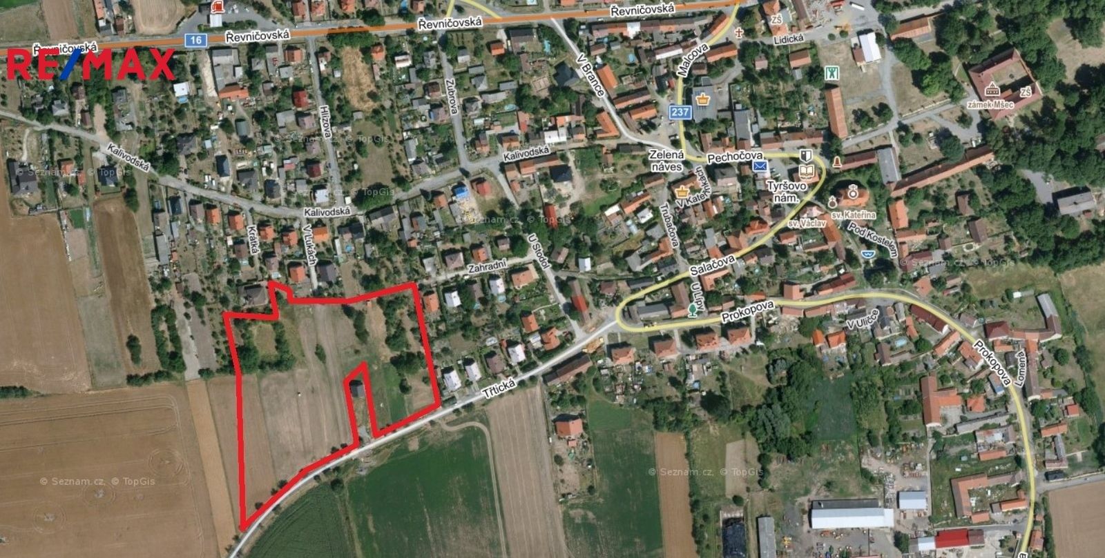 Prodej pozemek pro bydlení - Mšec, 999 m²
