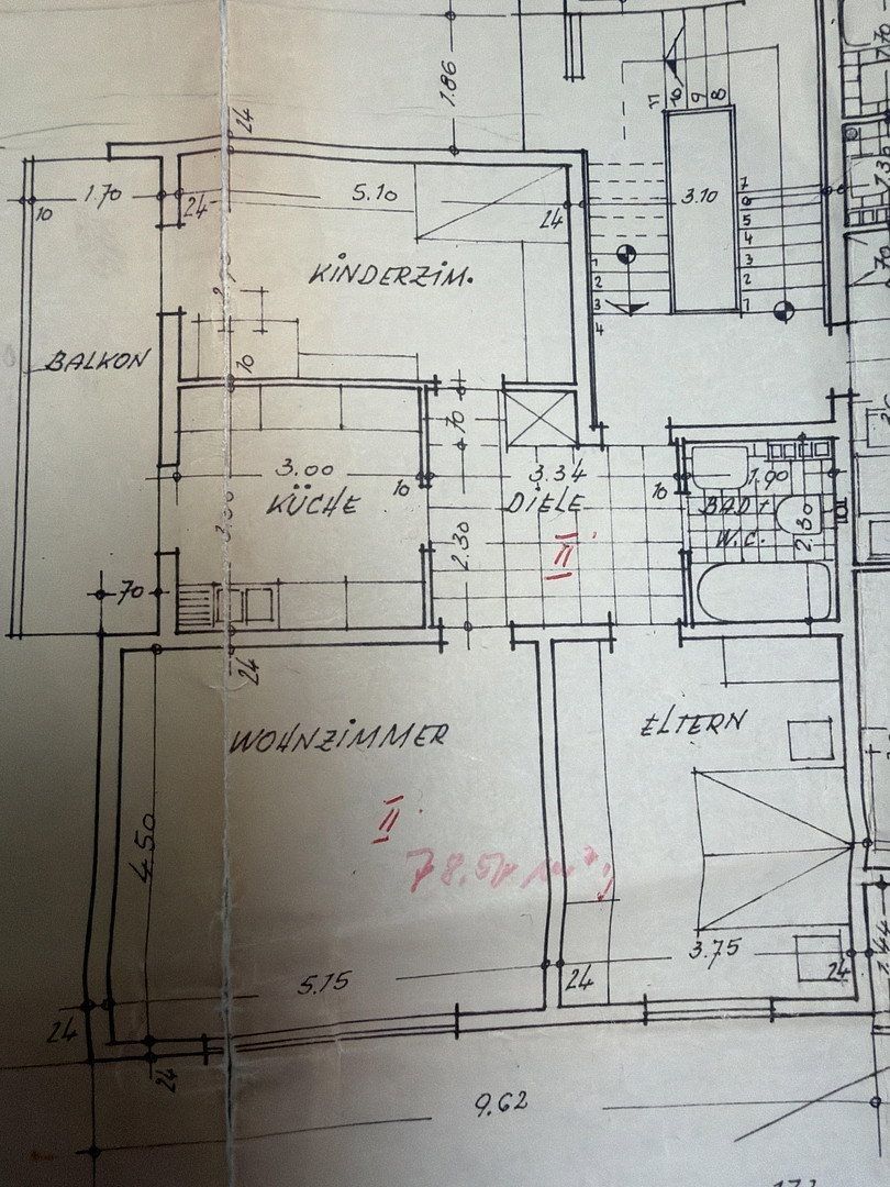 3+kk, Handwerksweg 14 Bochum Hiltrop Nordrhein-Westfalen 44805, 79 m² - 2